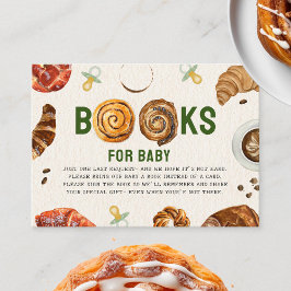Pastries + Nappar Baby Shower Bok Request Tilläggskort