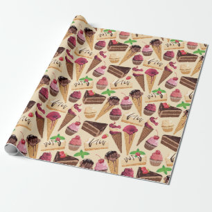 Pastries Svällning Papper Presentpapper