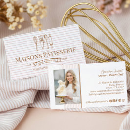 Pastry Chef Baking & Cooking Utensils Bakery Baker Visitkort