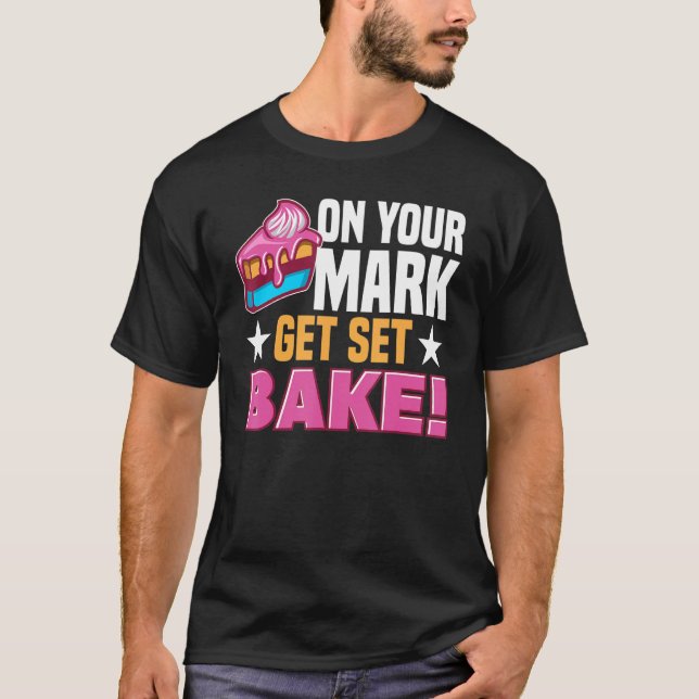 Pastry Chef Baking Tort Wafers Cookies Baking Supp T Shirt (Framsida)