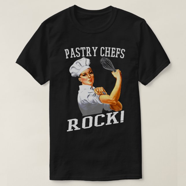 Pastry Chefs Sten Rosie Funny Pastry Chef T Shirt (Design framsida)