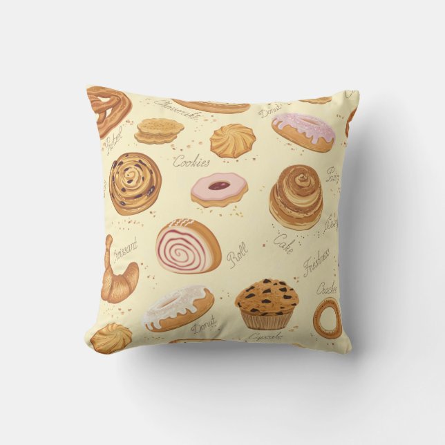 Pastry mönster kudde (Framsida)