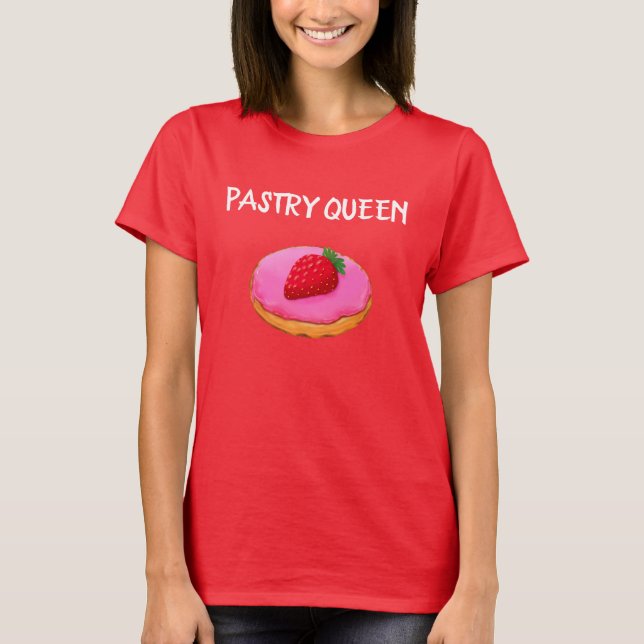 Pastry Queen Cookie T Shirt (Framsida)