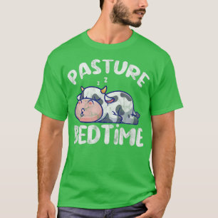 Pasture Bedtime Cow Pajamas Farmer Rancher Kawaii T Shirt