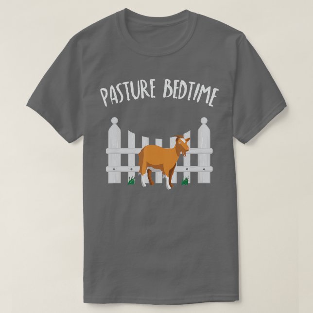 Pasture Bedtime Funny Cute Goat Pajamas PJ T Shirt (Design framsida)