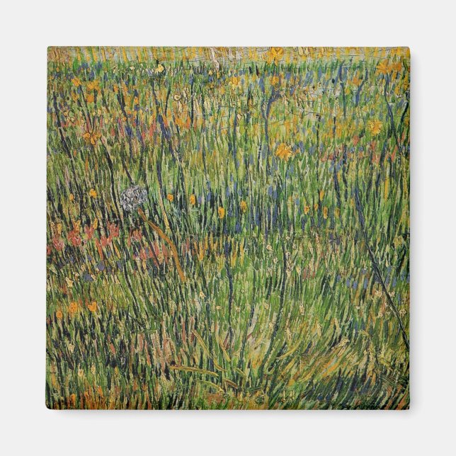 Pasture in Bloom av Vincent van Gogh Magnet (Framsidan)