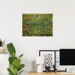 Pasture in Bloom av Vincent van Gogh Poster