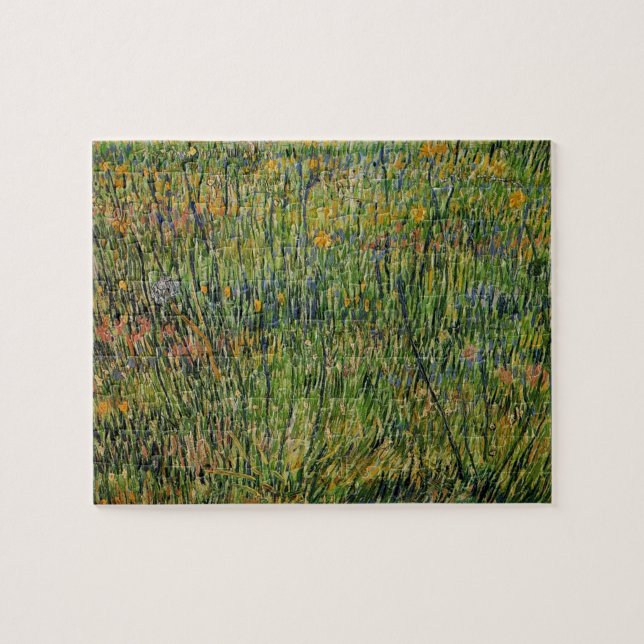 Pasture in Bloom av Vincent van Gogh Pussel (Horisontell)