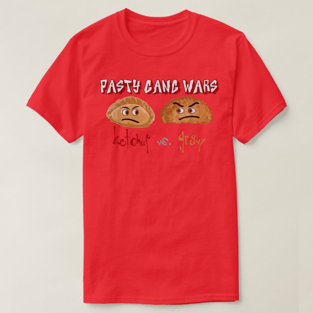 Pasty Gang Krig Ketchup vs. T Shirt (Design framsida)
