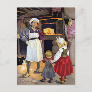 Pat-A-kummel Baker och Children Nursery Rhyme Vykort