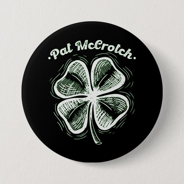 Pat McCrotch Tur på det irländska St patricks day Knapp (Framsida)