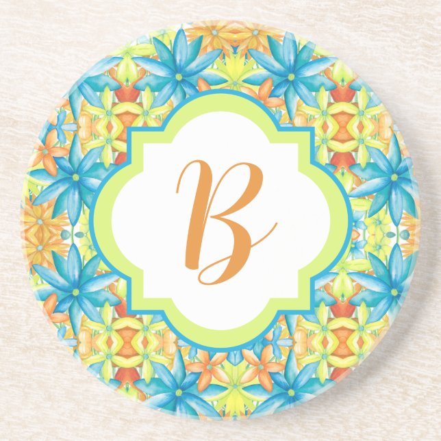 Pat Mosaic Stone Coaster Underlägg (Framsidan)