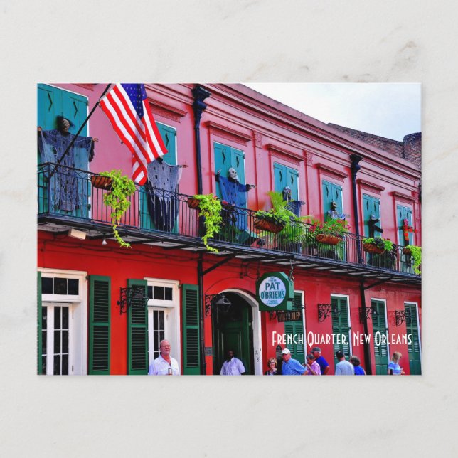 Pat O' Brien's ligger i French Quarter Vykort (Framsida)