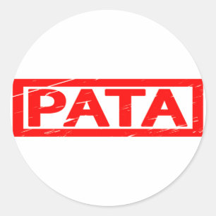 Pata Frimärke Runt Klistermärke
