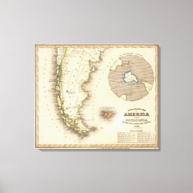 Patagonia, Argentina Canvastryck (Framsida)