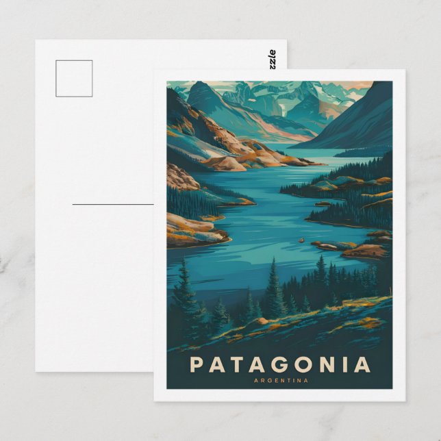Patagonia Argentinas Berömd Travel Ställe Vykort (Fram/baksida)