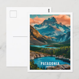 Patagonia Argentinas Berömd Travel Ställe Vykort