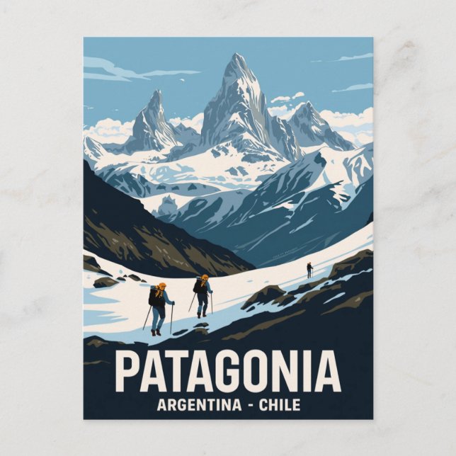Patagonia Mountain Äventyr Vykort (Framsida)