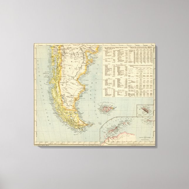 Patagonia och Argentina Canvastryck (Framsida)