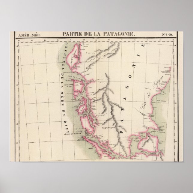 Patagonia, Sydamerika 40 Poster (Framsidan)