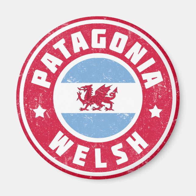 Patagonia Welsh Flagga Magnet (Framsidan)