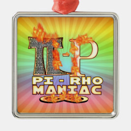 PÅTÄNKT VITS för Pi-Rho galning (PYROMAN) Julgransprydnad Metall