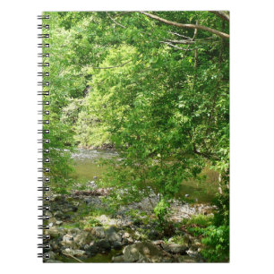 Patapsco River View Maryland Natature Photogratogr Anteckningsbok Med Spiral