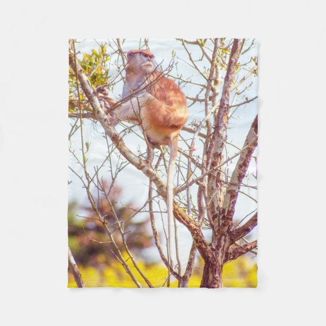 Patas är Up a Träd Fleecefilt (Framsidan)