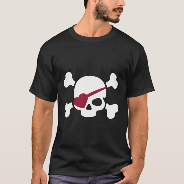 Patch-dagen för Pirat Öga T Shirt (Framsida)