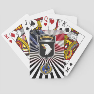 Patch för 101:a Airborne Division Rakkasans Casinokort