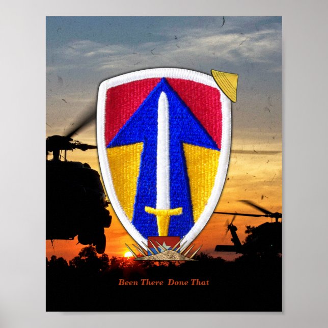 Patch för andra Fält-styrkan Vietnam Nam Krig Poster (Framsidan)