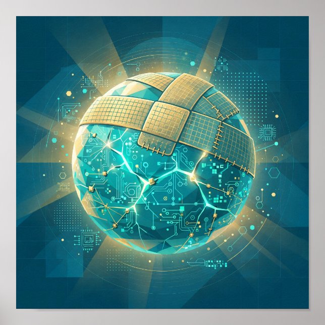 Patch Planet — AI Säkerhets Patch Konst Poster (Framsidan)