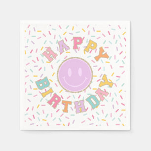 Patch Preppy Brev Birthday Pappersservett