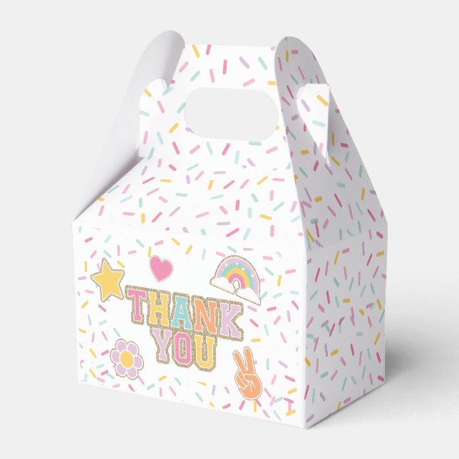 Patch Preppy Tack Födelsedagspresent Presentaskar (Framsidan Sidan)