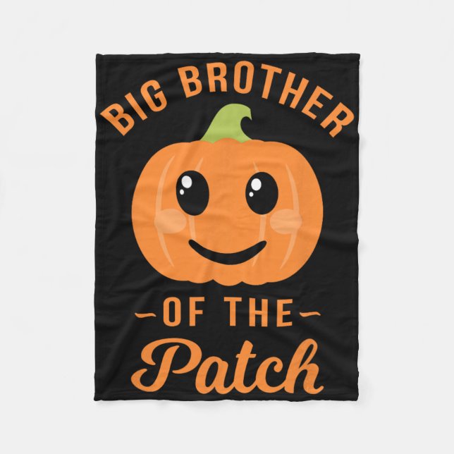 Patch-storebror - Pumpkin Family Hallowee Fleecefilt (Framsidan)