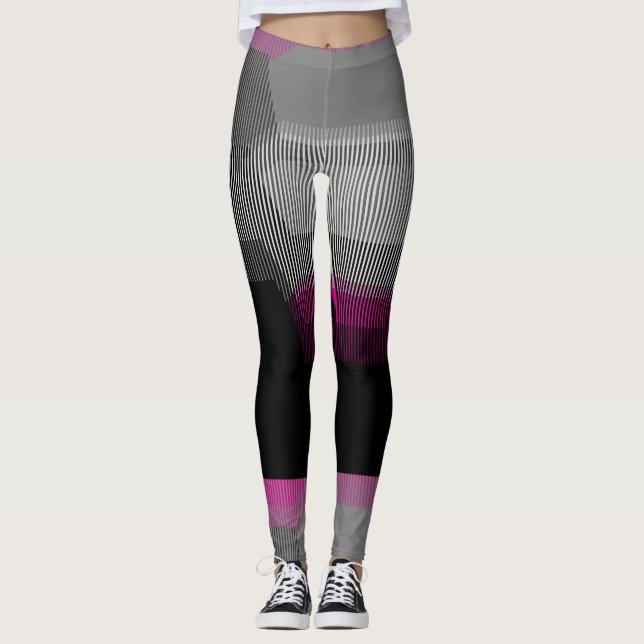 Patcherad Rand Leggings (Framsida)