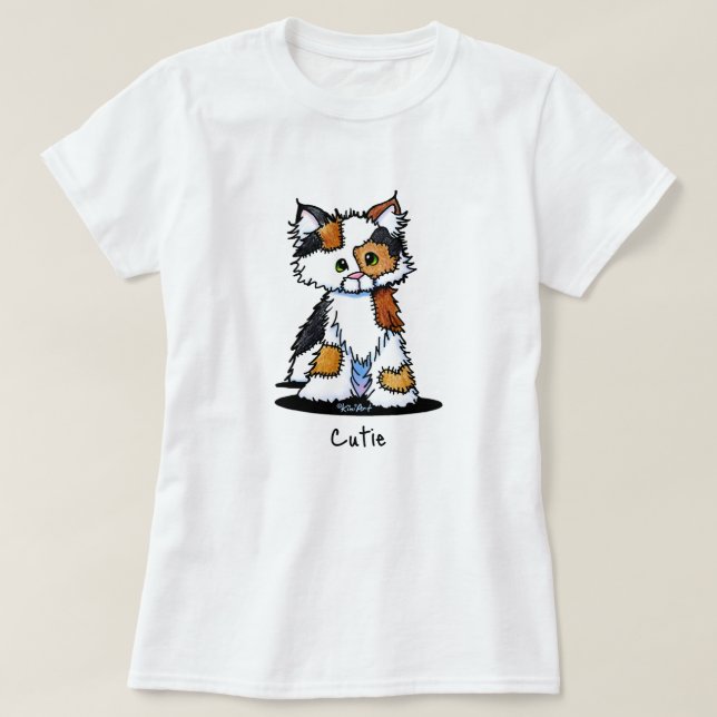 Patches Calico Cat T Shirt (Design framsida)