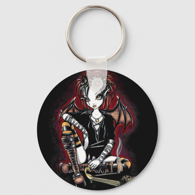 Patchouli Gothic Incense Fairy Keychain Nyckelring (Framsida)