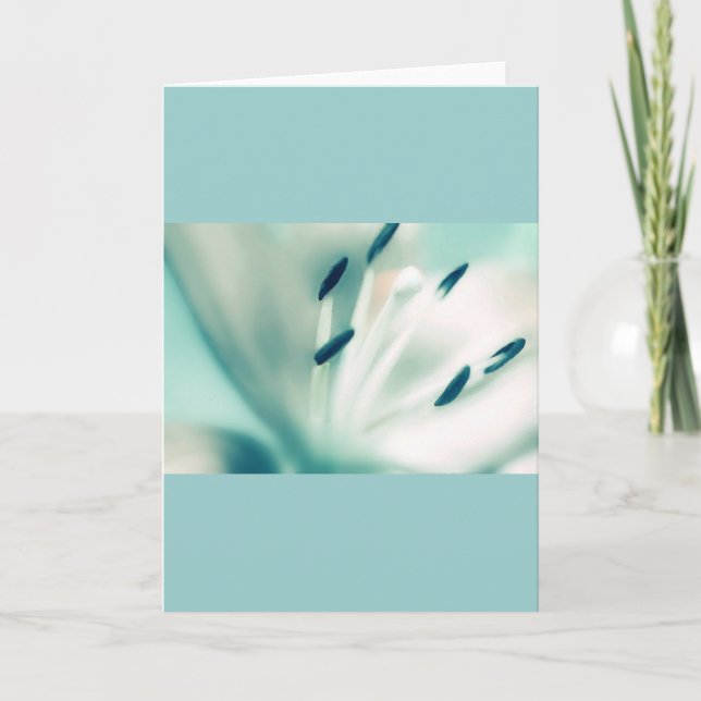 Patchouli Lily, blomma, gratulationskort för malla Kort (Framsida)
