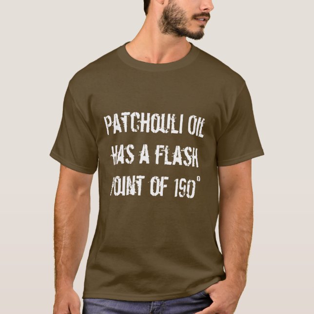 Patchouliolja har ett pråligt att peka av 190° - tröja (Framsida)