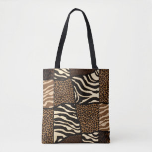 Patchwork African Animal Mönster - Bold & Cultural Tygkasse
