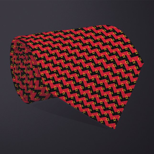 Patchwork Angola Flagga Mönster Slips (Skapare uppladdad)