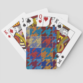 Patchwork-arbetsyta: imitation vintage mönster. casinokort