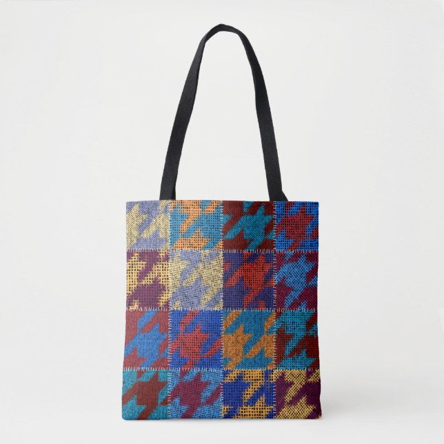 Patchwork-arbetsyta: imitation vintage mönster. tygkasse (Framsida)