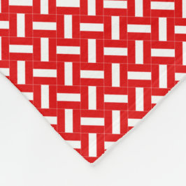 Patchwork Austria Flagga Mönster Fleecefilt