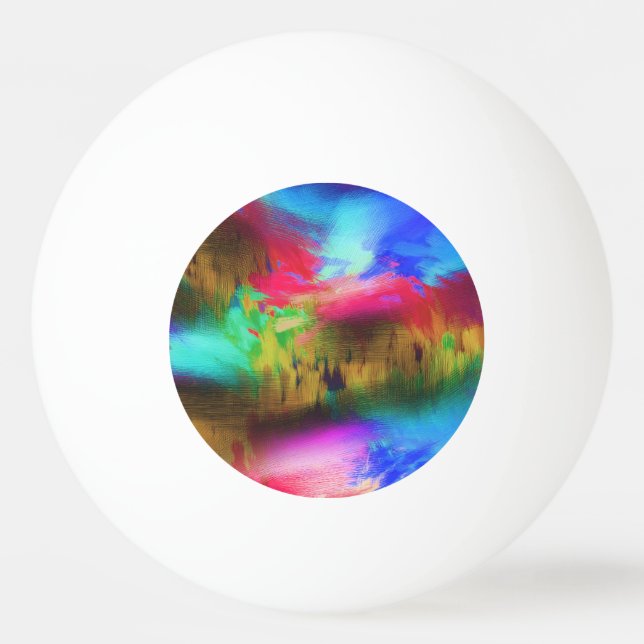 Patchwork av färger pingisboll (Baksidan)