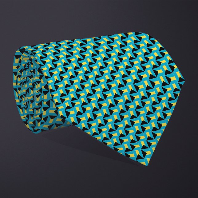 Patchwork Bahamas Flagga Mönster Slips (Skapare uppladdad)