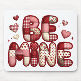 Patchwork ”Be Mine” Alla Hjärtans Dag Musmatta