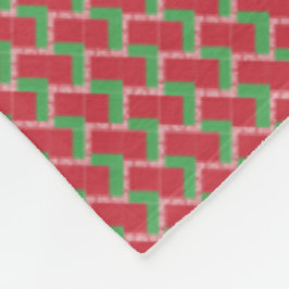 Patchwork Belarus Flagga Mönster Fleecefilt