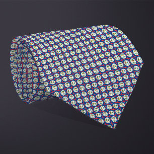 Patchwork Belize Flagga Mönster Slips